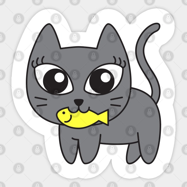 cute cat Sticker by smile_zaho